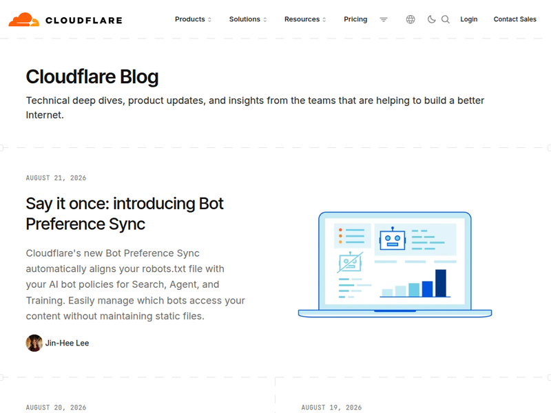 Cloudflare Blog-站点缩略图
