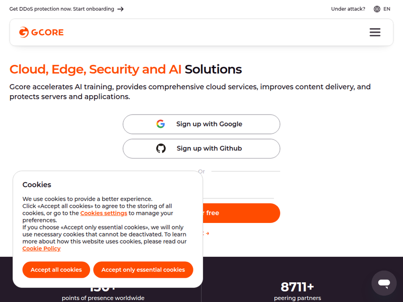 Gcore | Global Hosting, CDN, Edge and Cloud Services-站点缩略图