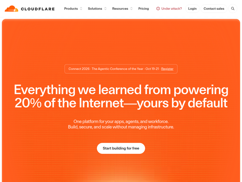 Cloudflare: Build for the agent era-站点缩略图